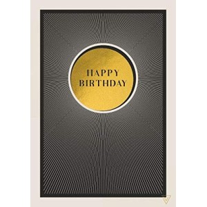 VT01 Gift Card - Happy Birthday Gold Circle